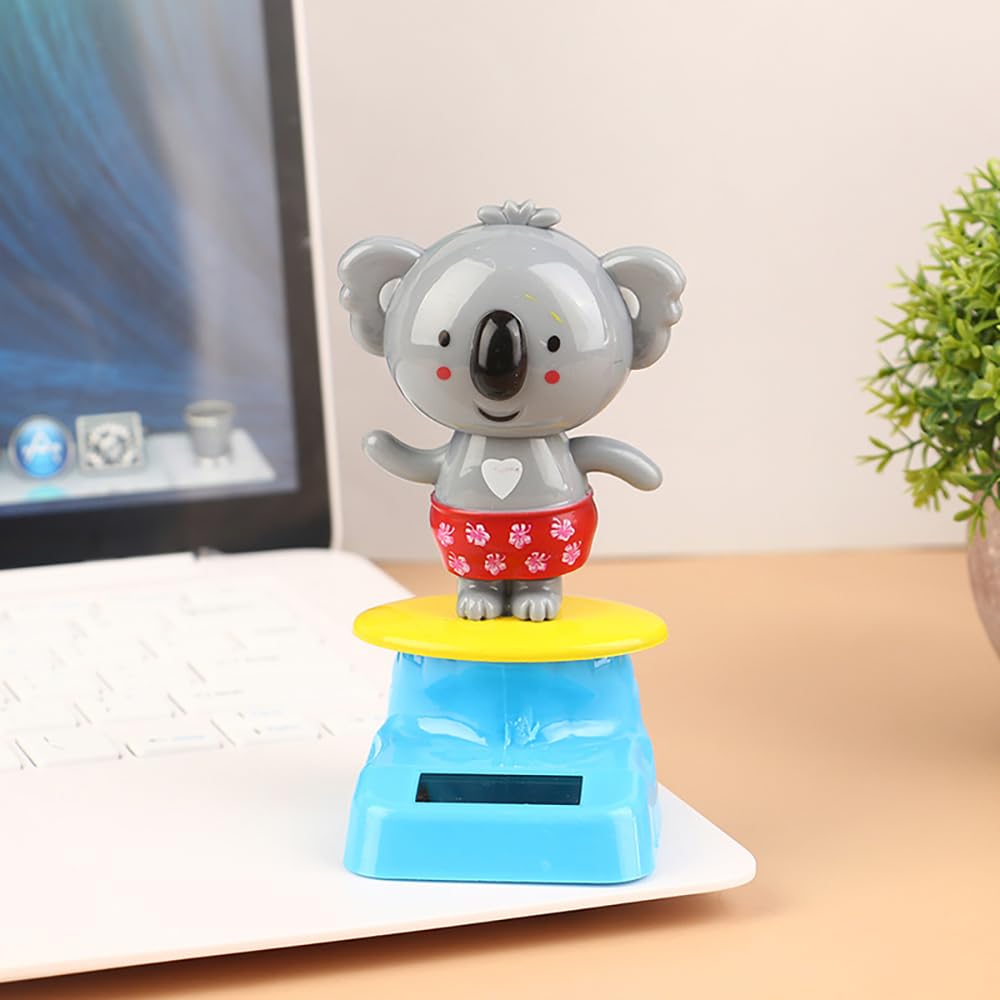 Eco friendly battery free dancing animal figurine suitable for office desk decoration