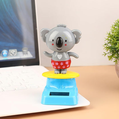Eco friendly battery free dancing animal figurine suitable for office desk decoration