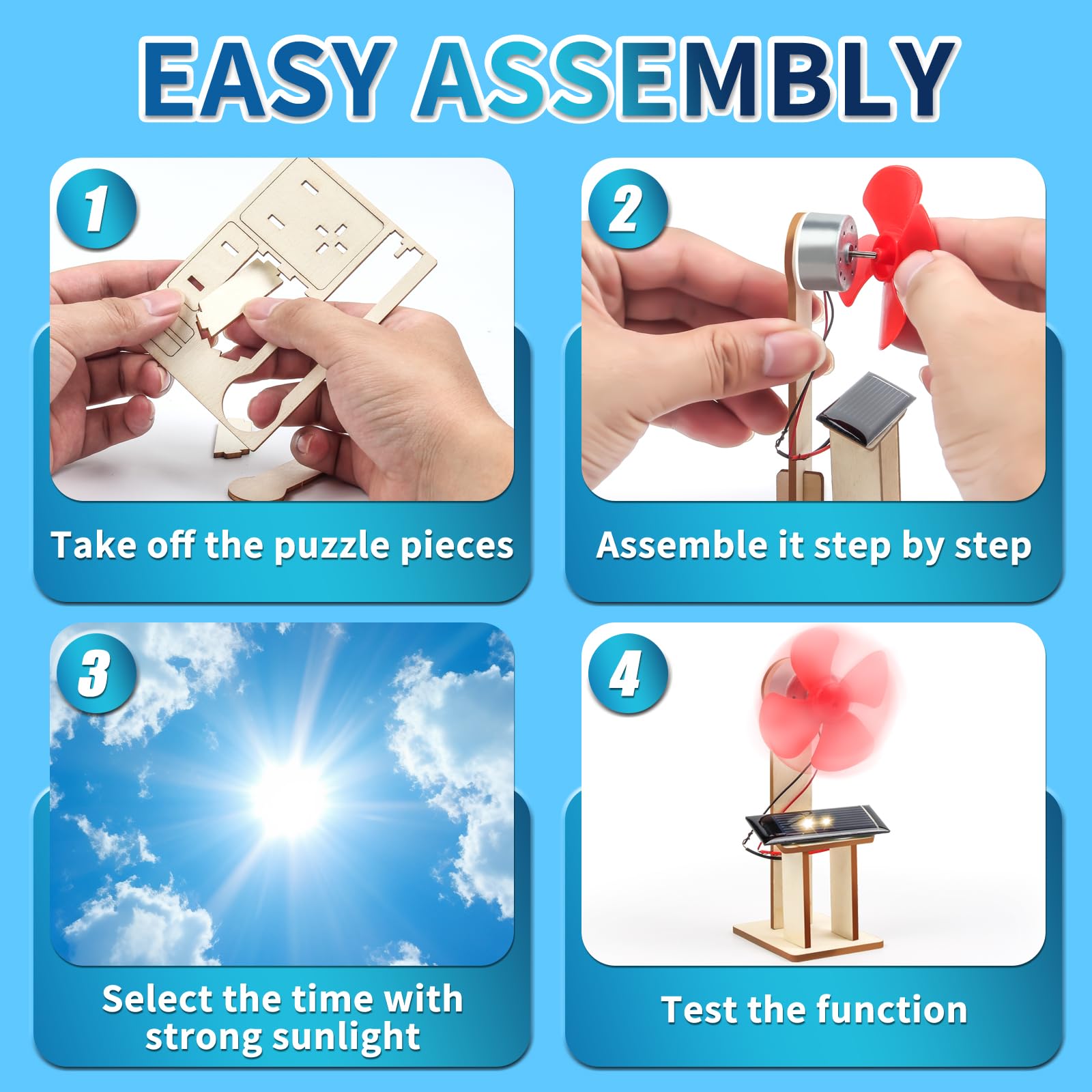 Six separate DIY building toys for boys and girls classroom gifts demonstration