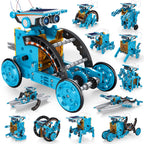 Complete set layout displaying all one hundred and ninety pieces of non-toxic ABS plastic components inside the STEM package.