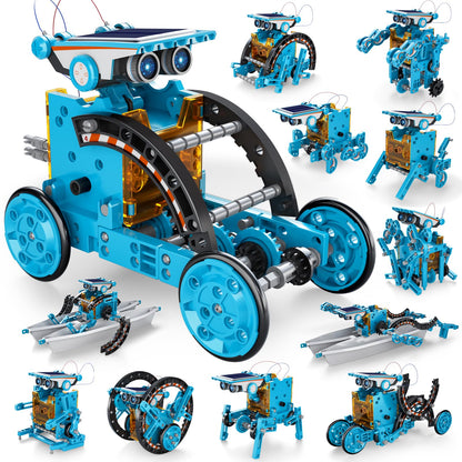Complete set layout displaying all one hundred and ninety pieces of non-toxic ABS plastic components inside the STEM package.