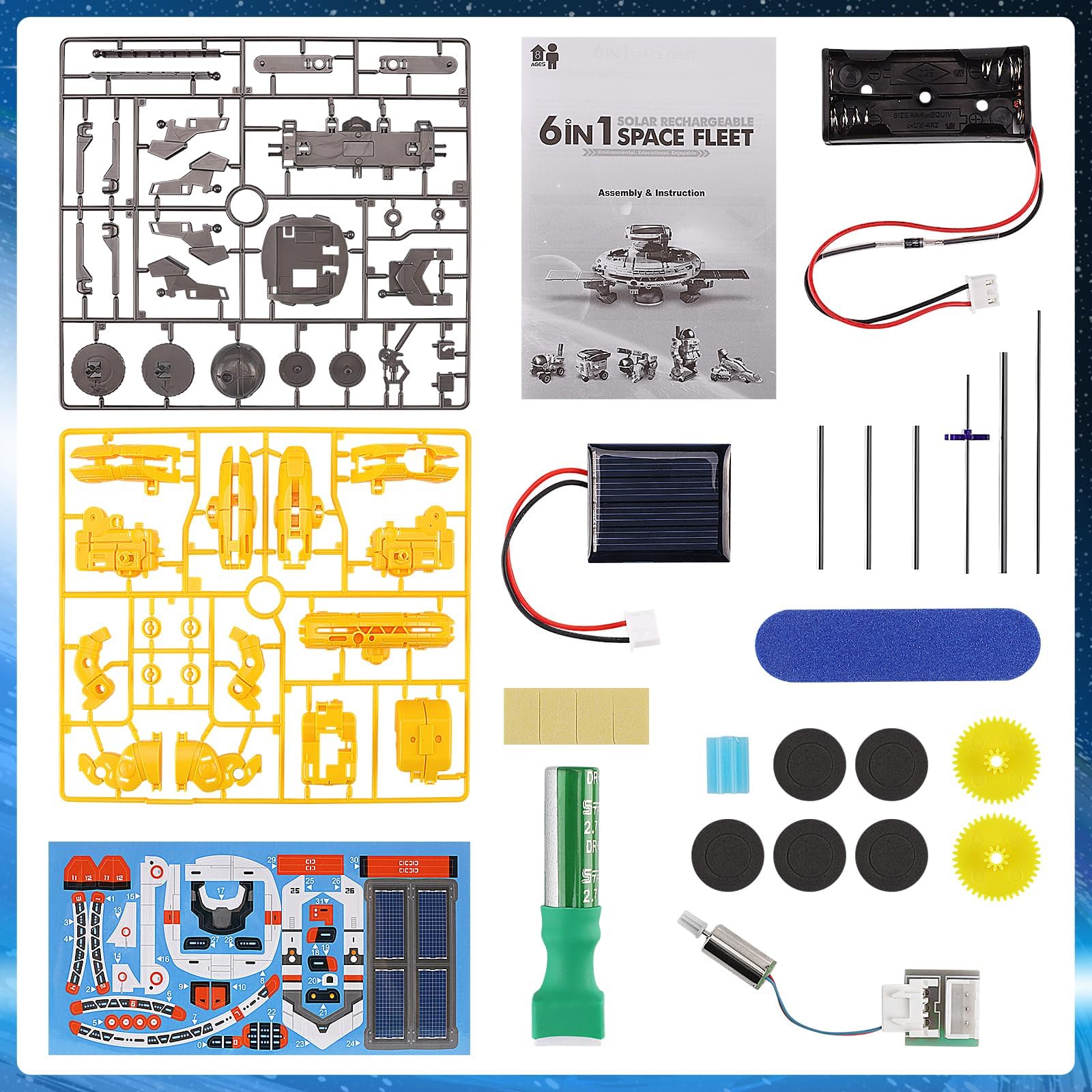 Completed Playsheek astronaut robot model moving outdoors under direct solar power.