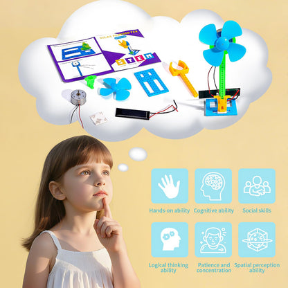 Detailed instruction manual detailing the step-by-step electronic circuit connection for children