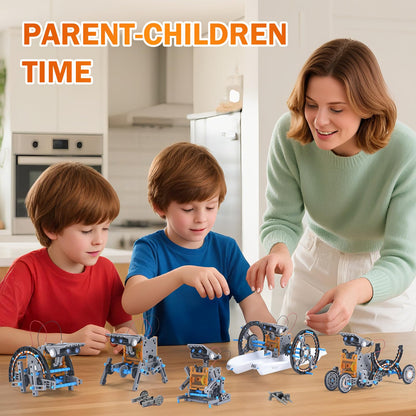 Durable non toxic ABS plastic pieces separated into organized transparent storage bags before assembly.