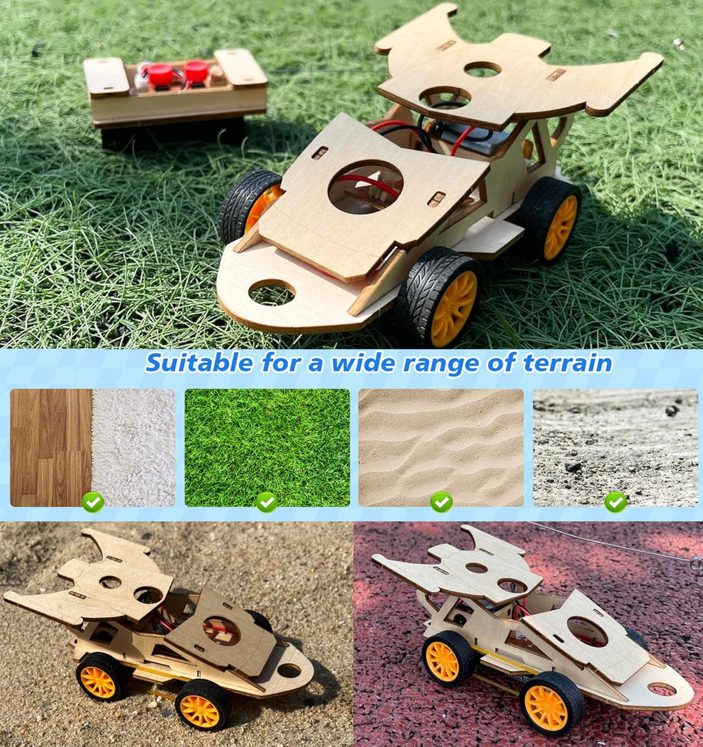 SCAEMO solar powered car model highlighting the functional solar panel collection module