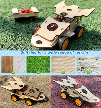 SCAEMO solar powered car model highlighting the functional solar panel collection module