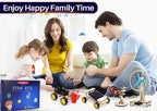 SCAEMO science toys packaging box with individually wrapped engineering kits for boys and girls