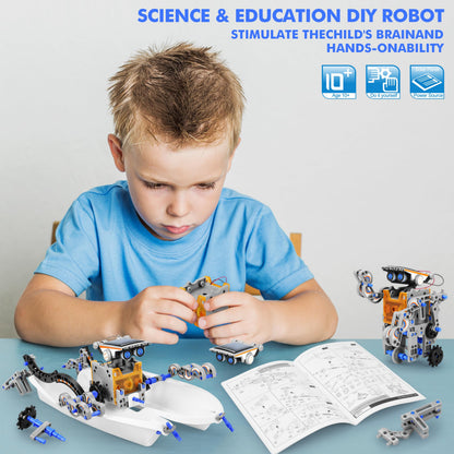 Step by step instruction guide demonstrating how to build the solar motorized gearbox unit
