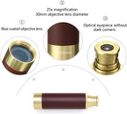 Aubric collapsible handheld telescope contracted into its compact portable size