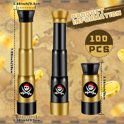 Deekin retractable plastic spyglass extended and collapsed size comparison