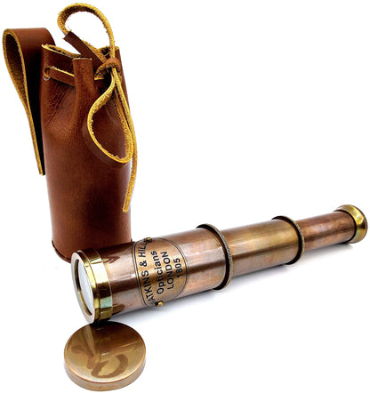 Adjustable optics of the nautical telescope for casual viewing