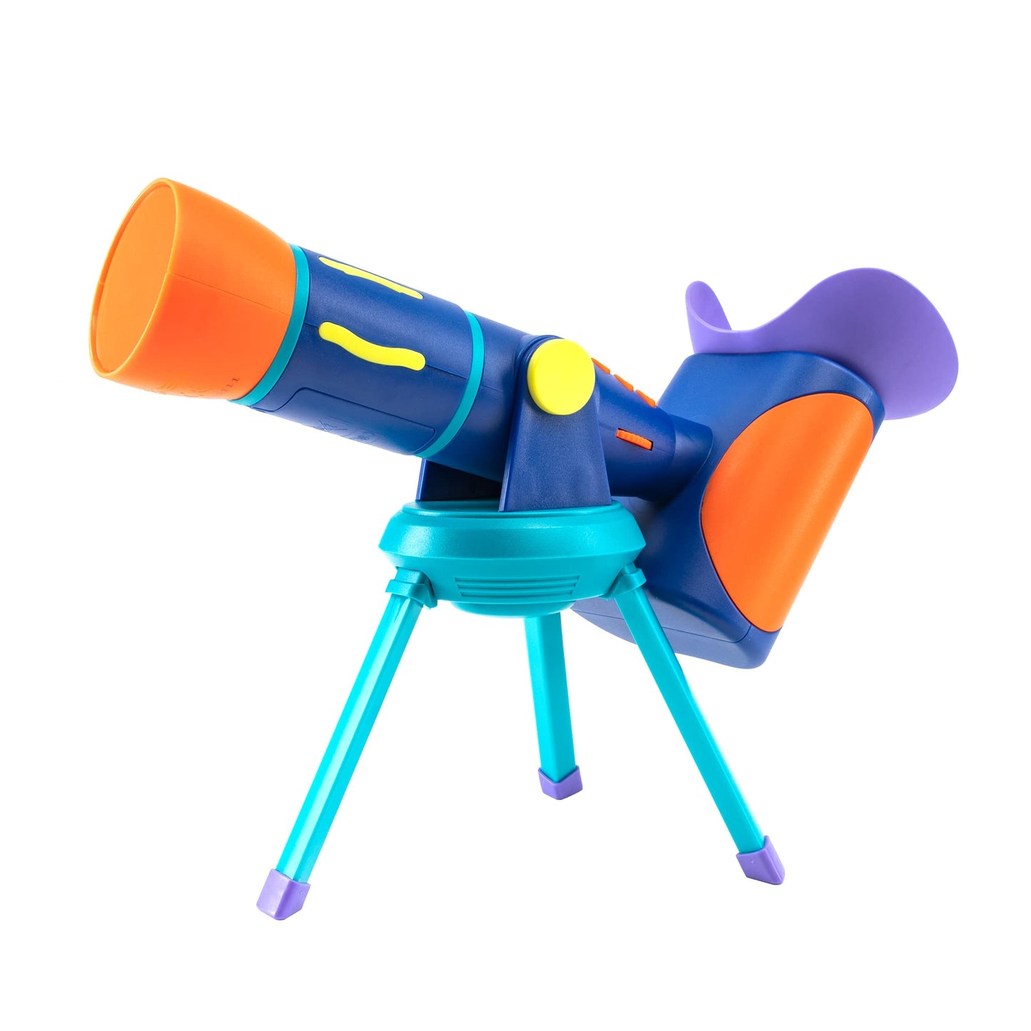 Tabletop setup of the interactive talking space explorer toy for early science learning