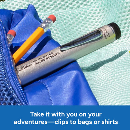 Educational Insights portable two-in-one discovery tool packaging layout.