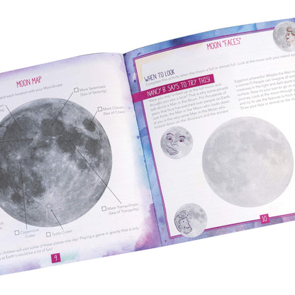 Close-up view of the Educational Insights MoonScope focus knob and all-glass lens assembly for high magnification.