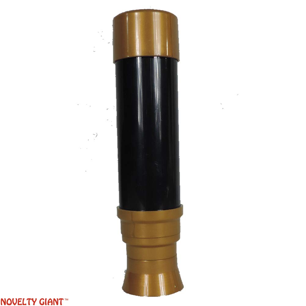 Novelty Giant pirate spyglass toy fully extended to twelve point five inches.