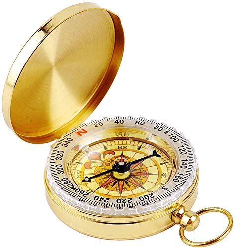 Aubric kids pirate cosplay accessories featuring golden compass and silver metallic telescope replica