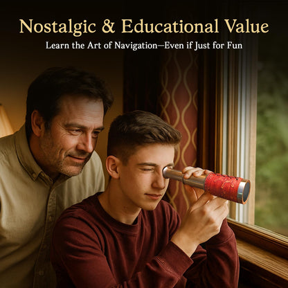 NauticalMart historical replica spyglass premium brass finish detail
