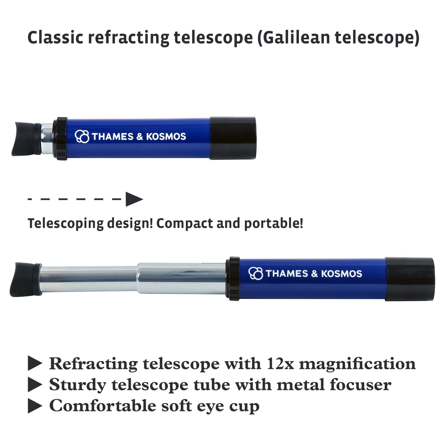 Thames & Kosmos My Discovery Telescope close up of the soft shell silicone eye cup.