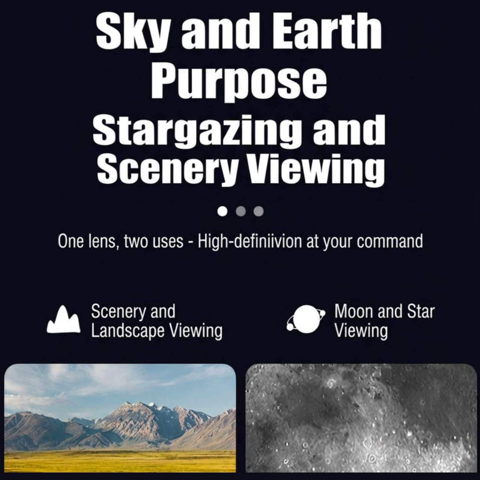 Top view of the Sobrzy lightweight aluminum tripod mount designed for stable celestial viewing.