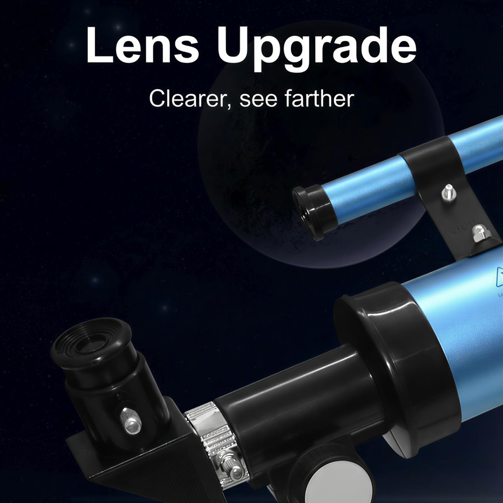 Sobrzy STEM educational gift telescope displayed fully assembled on a table for outdoor learning activities.