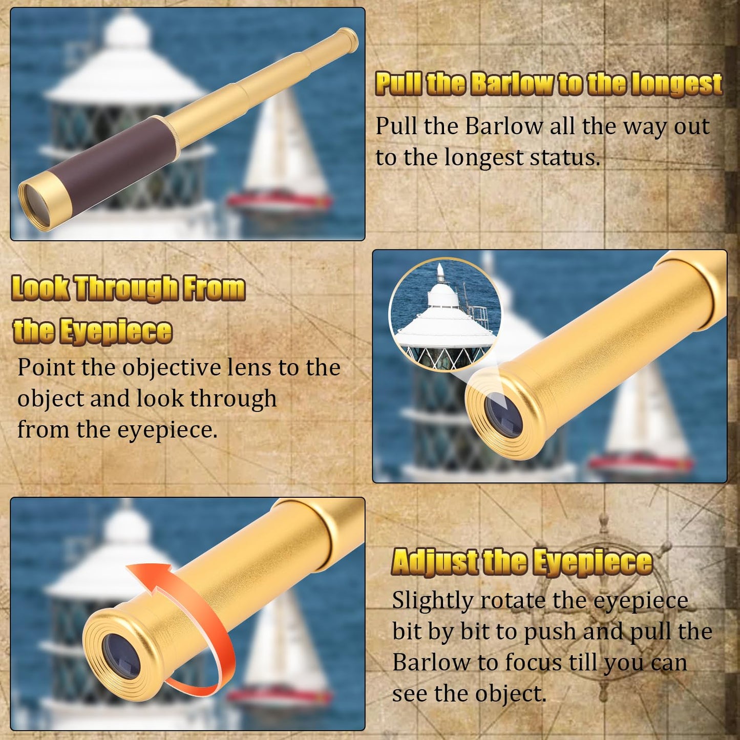 CatemRC vintage polyester pirate treasure map spread out flat showcasing island illustrations.