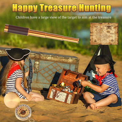 CatemRC pirate accessory kit arranged together for a themed birthday party decoration setup.