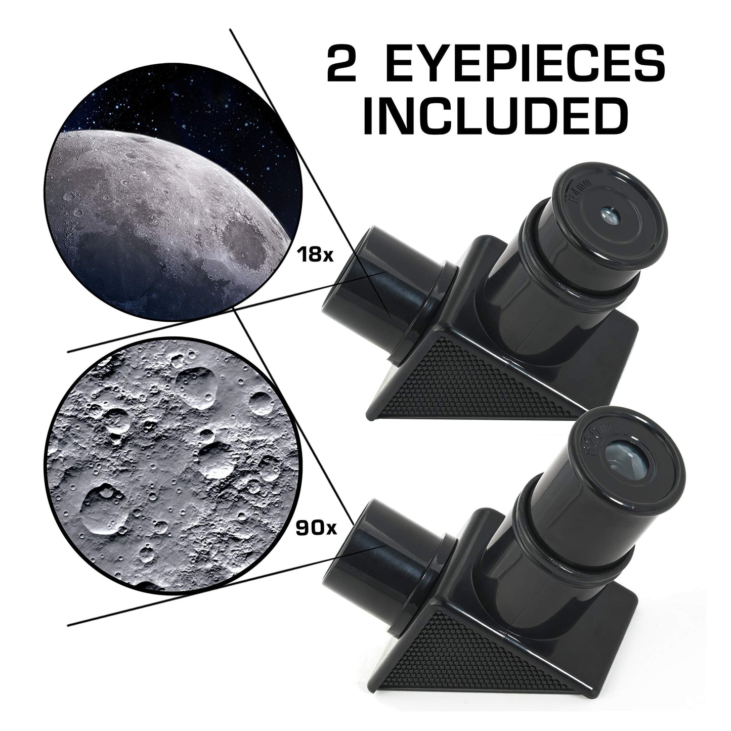 Blue Marble telescope kit with tabletop tripod and educational learning guide laid out