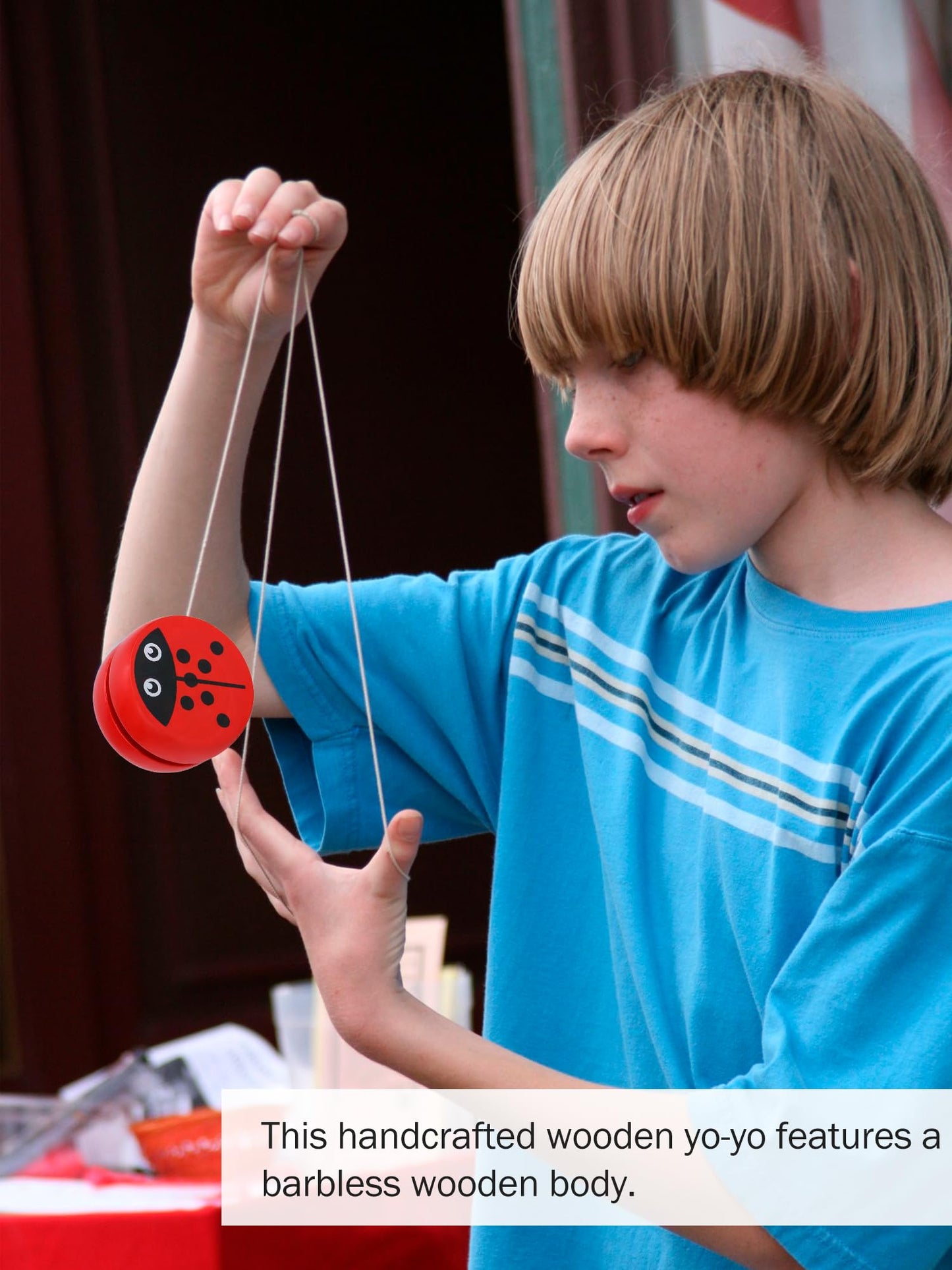 Educational wooden yoyo for kids hand-eye coordination