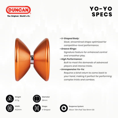 Duncan Echo 2 professional yo-yo V-shaped body design