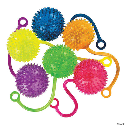 Assorted neon colors of Fun Express mini water yoyo balls