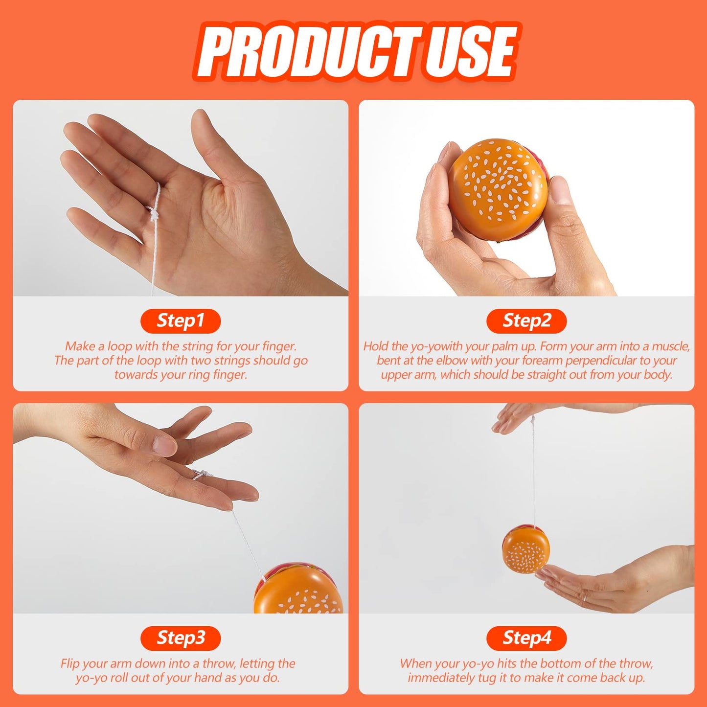 Leitee branded packaging for hamburger themed toys