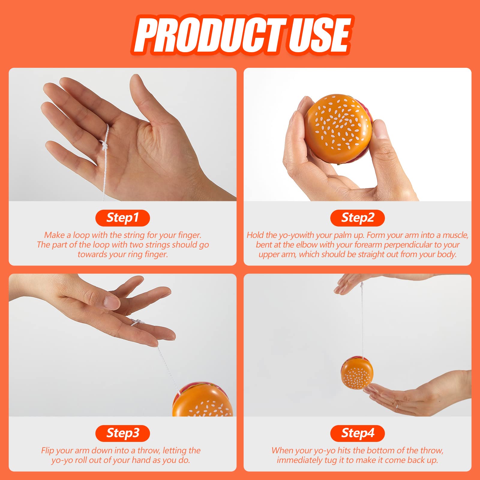 Leitee branded packaging for hamburger themed toys