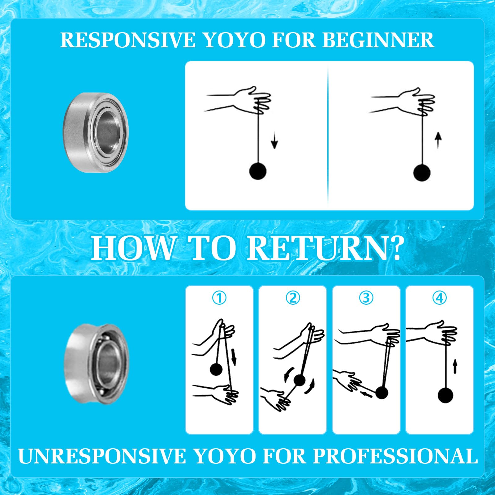 Professional three finger glove for Yoyostudio T16