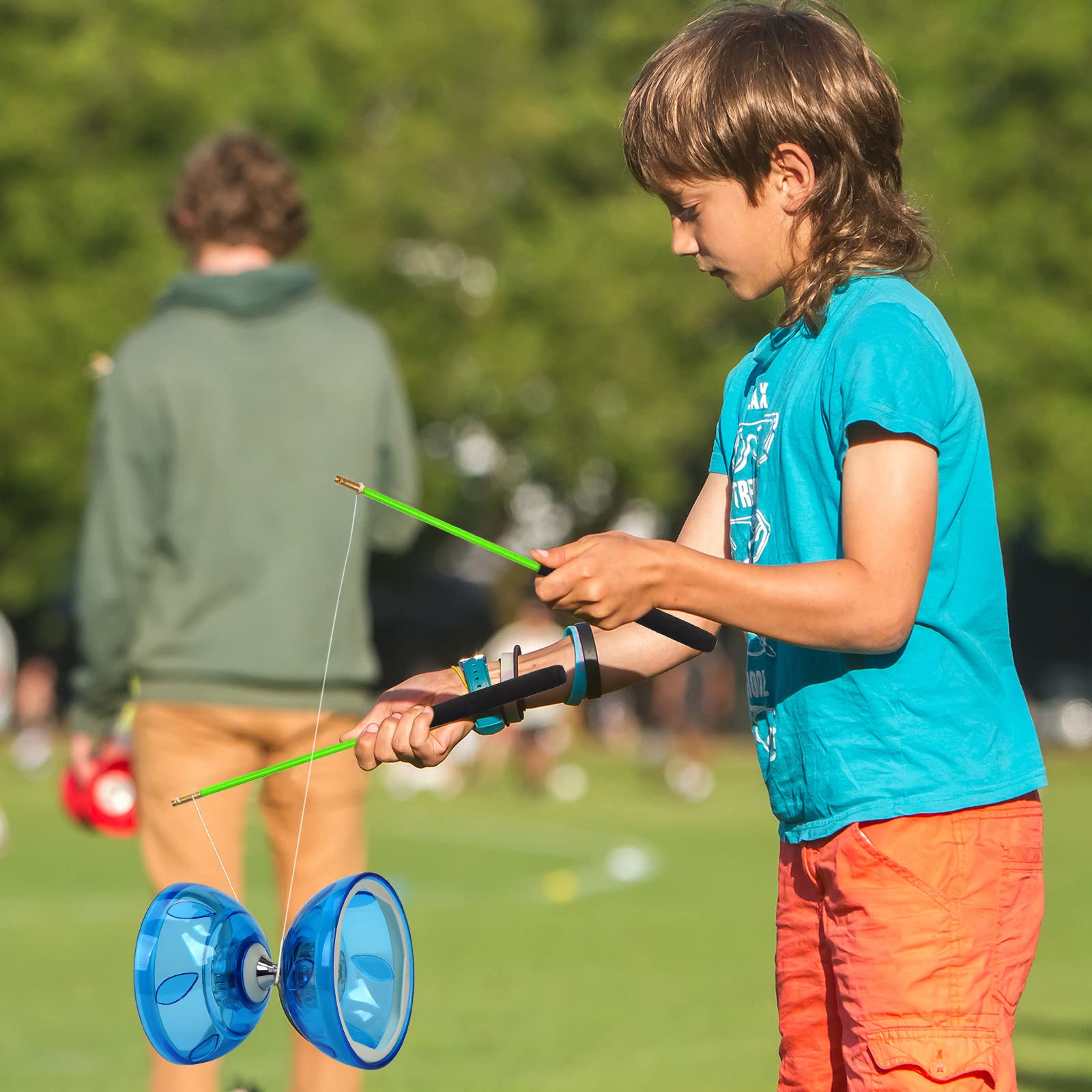 User performing tricks with Body Rhythm professional Chinese diabolo