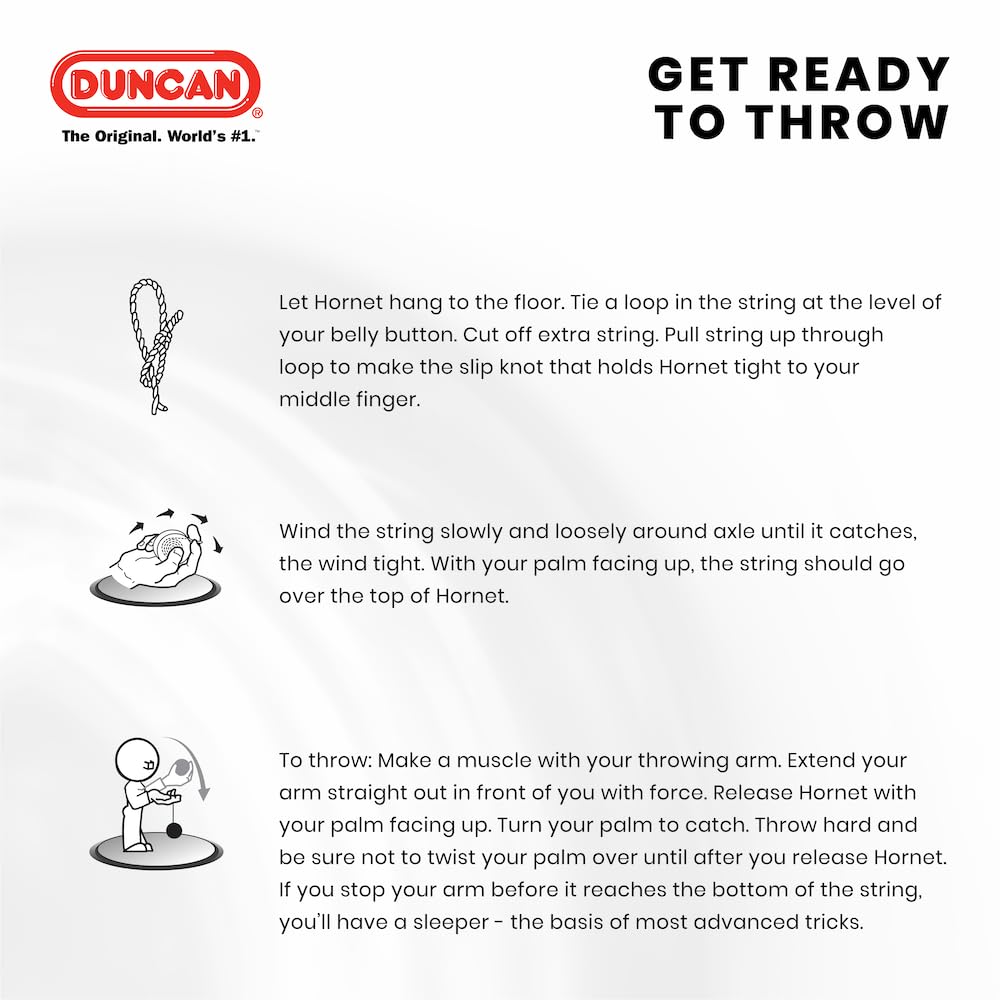Included accessories for Duncan Hornet Pro looping yo-yo