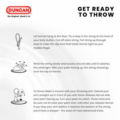 Included accessories for Duncan Hornet Pro looping yo-yo