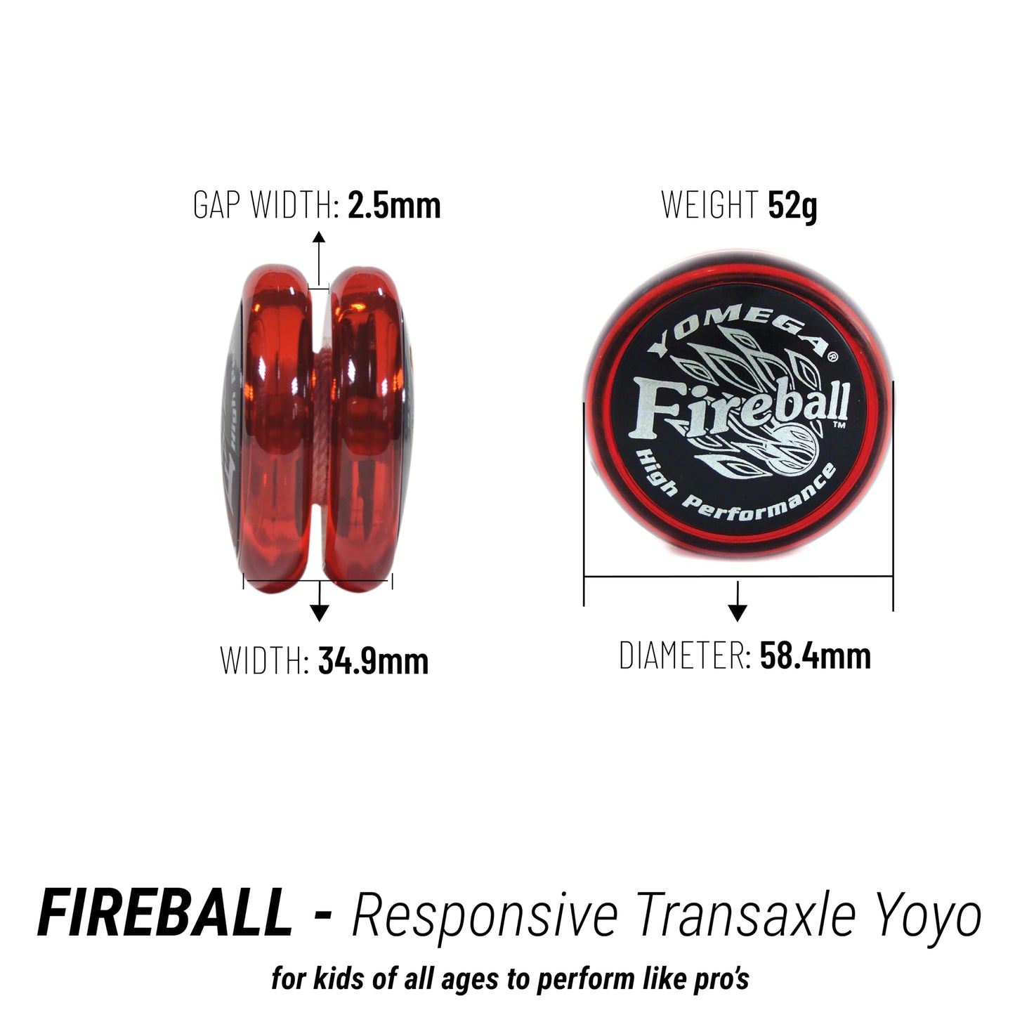 Yomega Brain auto-return yoyo showing clutch mechanism