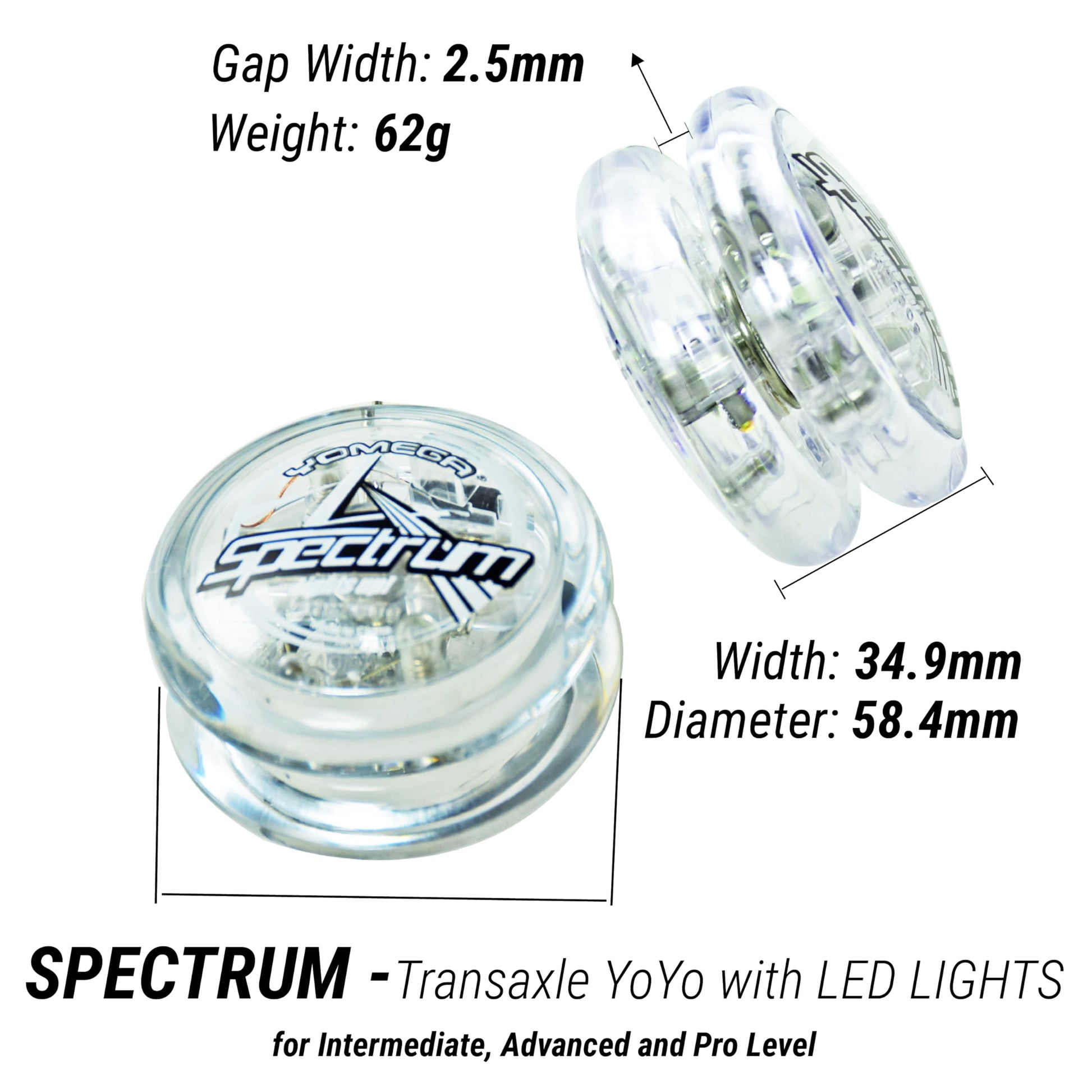 Yomega Fireball transaxle yoyo for string trick play