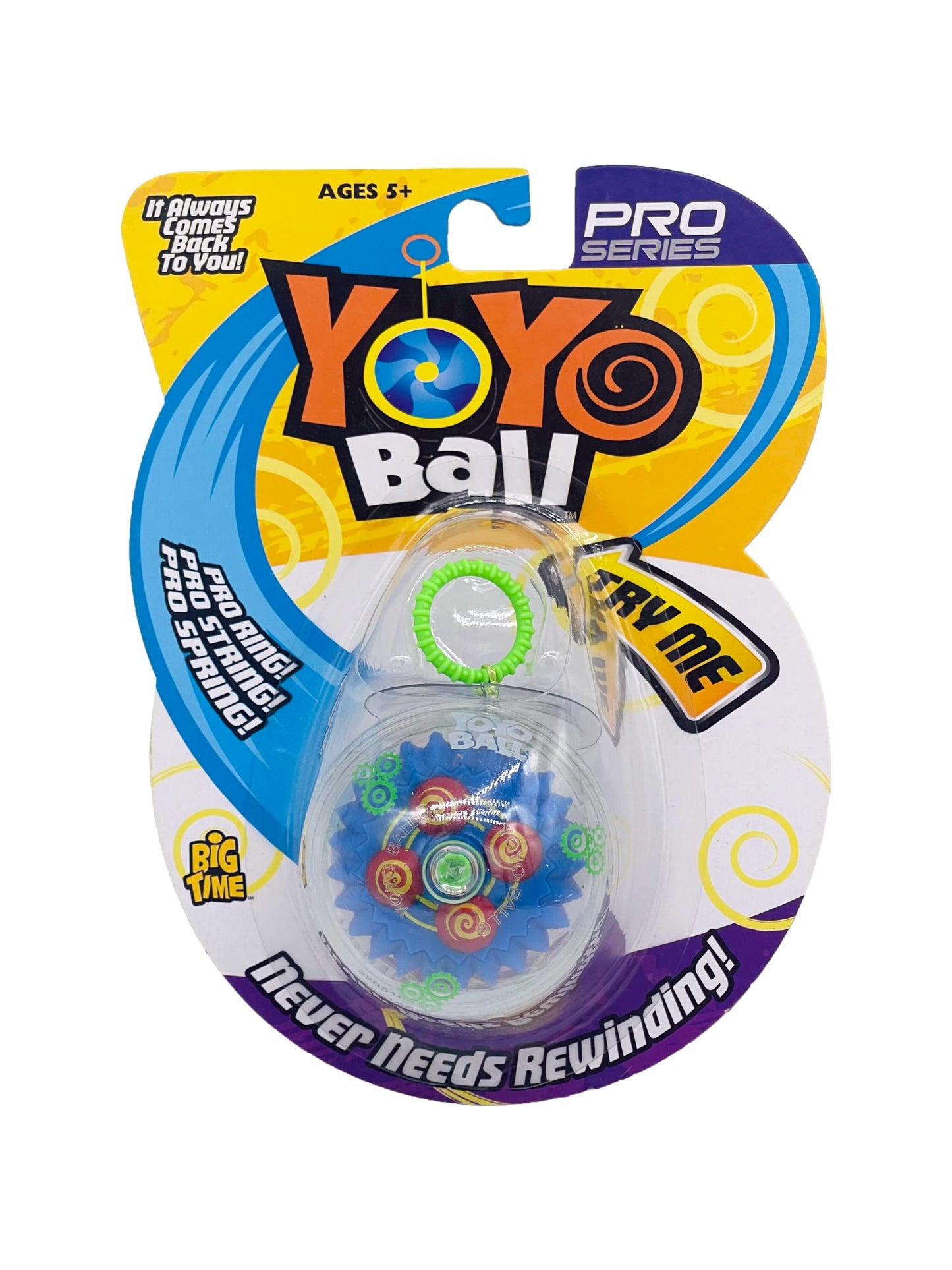 Durable plastic construction of Big Time Toys yoyo