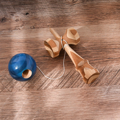 Full size traditional Japanese kendama toy for coordination