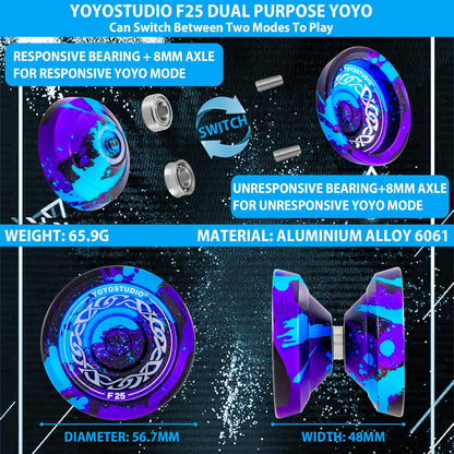 Yoyostudio F25 yoyo accessory kit including strings and glove
