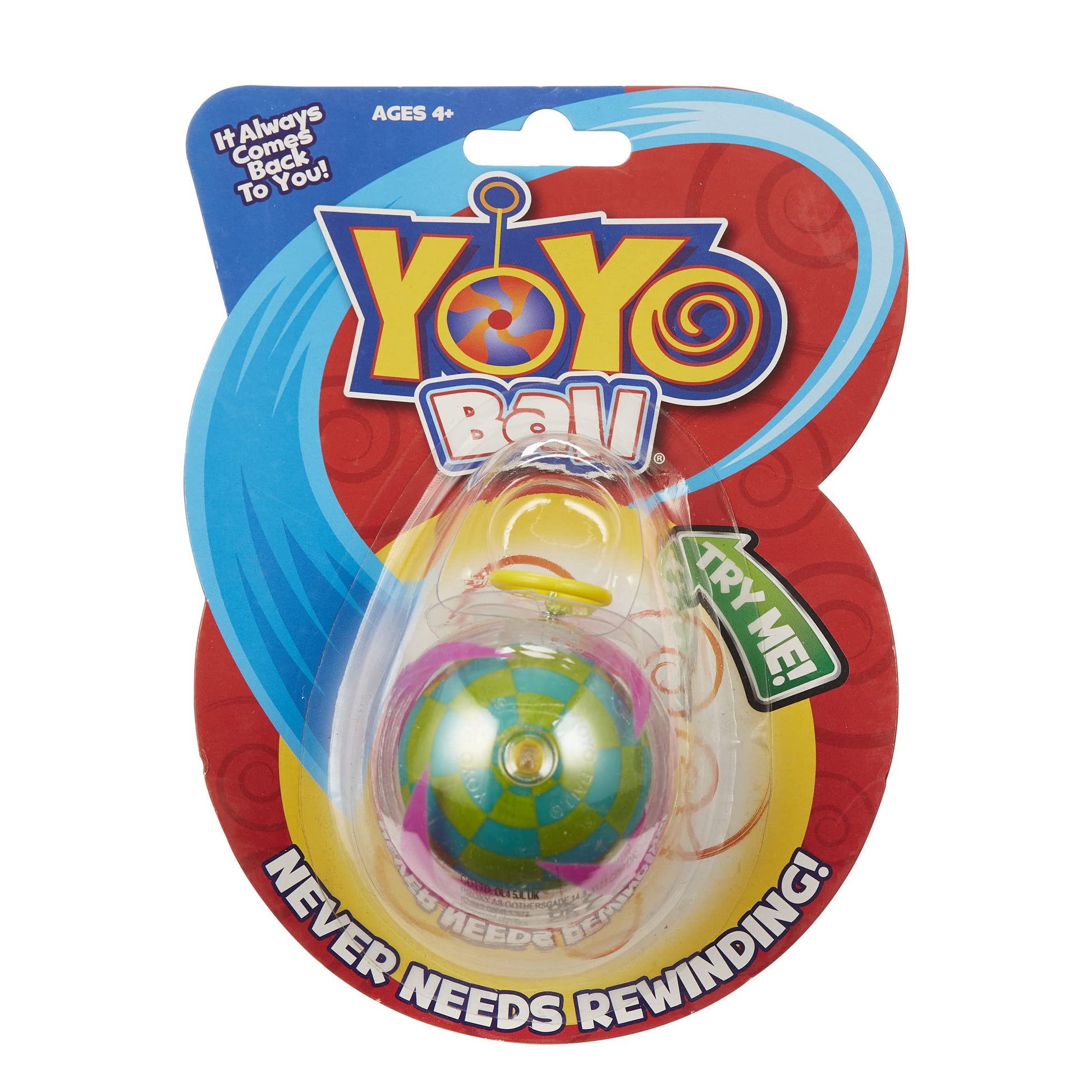 Educational yoyo ball for motor skill development