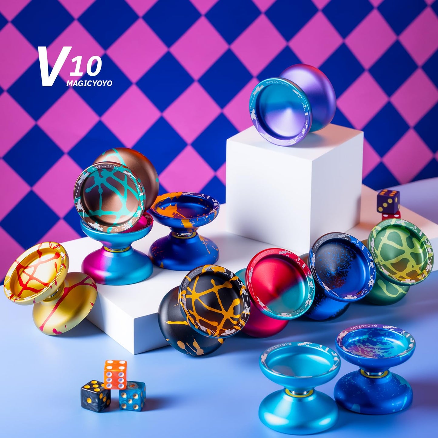 Magicyoyo V10 metal body with concave hub design