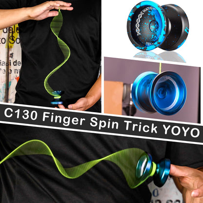Watieoboo yoyo showing the center dimple for finger spins
