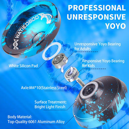 Watieoboo metal yoyo responsive mode setup for beginners