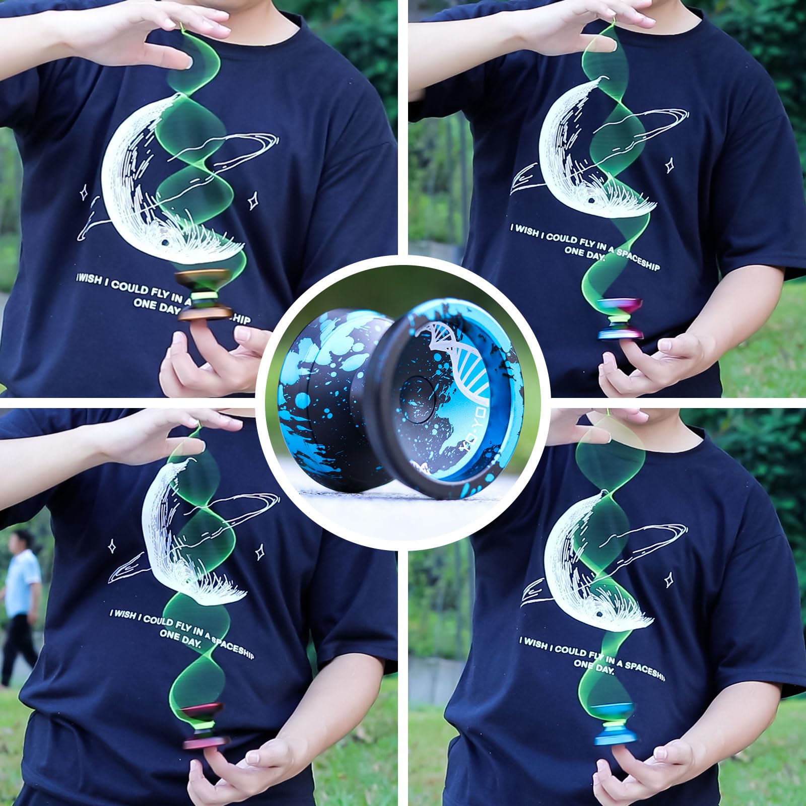 Watieoboo professional yoyo front profile view