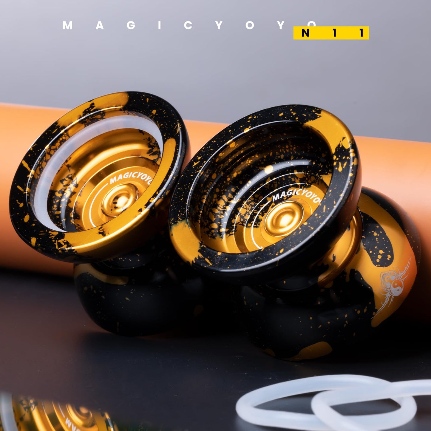 Magicyoyo N11 black and golden metal yoyo body