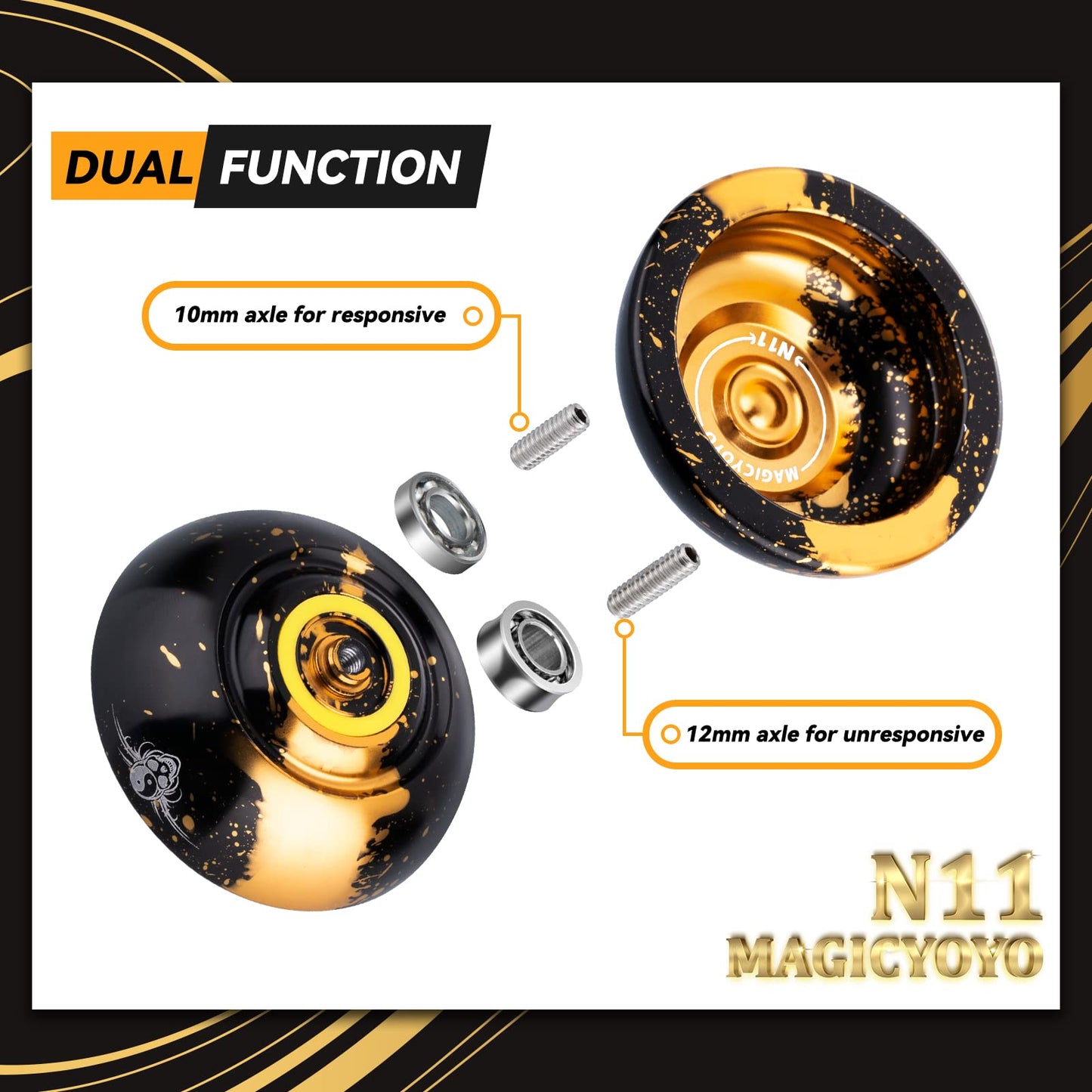 Magicyoyo N11 unresponsive bearing kit accessories