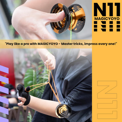 Closeup of yoyo bearing and response system