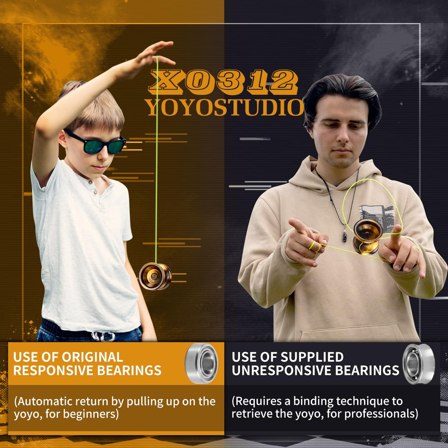 Yoyostudio dual purpose yoyo inside protective carrying case